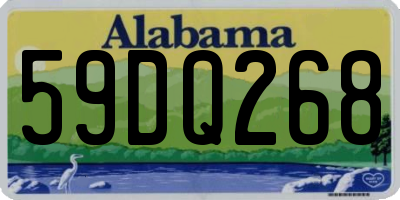 AL license plate 59DQ268
