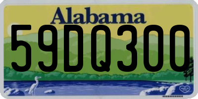 AL license plate 59DQ300