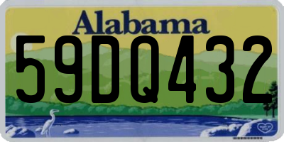 AL license plate 59DQ432