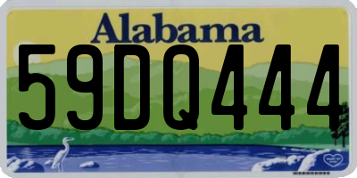 AL license plate 59DQ444