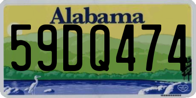 AL license plate 59DQ474