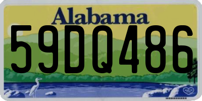 AL license plate 59DQ486