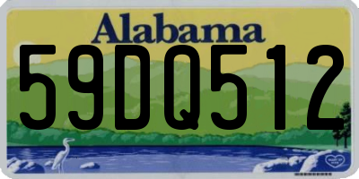 AL license plate 59DQ512