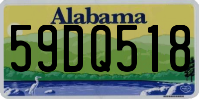 AL license plate 59DQ518
