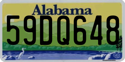 AL license plate 59DQ648
