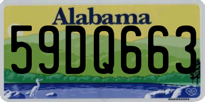 AL license plate 59DQ663