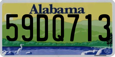 AL license plate 59DQ713