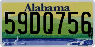 AL license plate 59DQ756