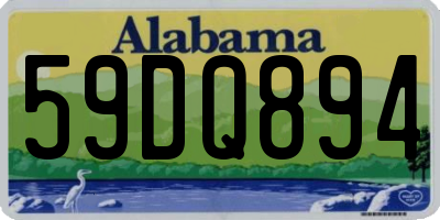 AL license plate 59DQ894