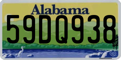 AL license plate 59DQ938