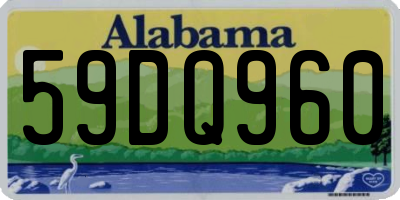AL license plate 59DQ960