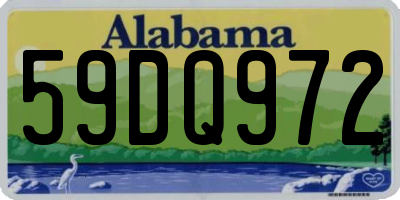 AL license plate 59DQ972