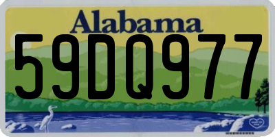 AL license plate 59DQ977