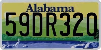 AL license plate 59DR320