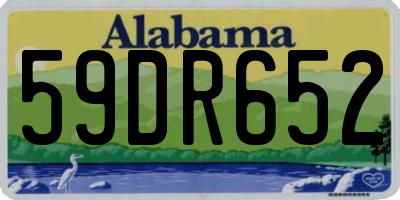 AL license plate 59DR652