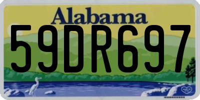 AL license plate 59DR697