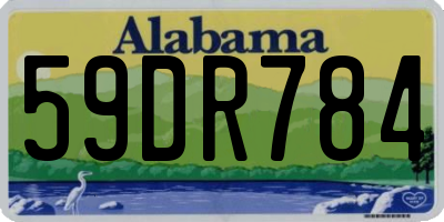 AL license plate 59DR784