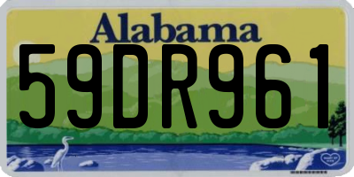 AL license plate 59DR961