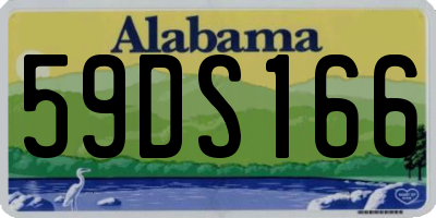 AL license plate 59DS166