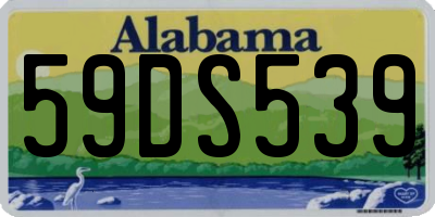 AL license plate 59DS539