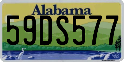 AL license plate 59DS577