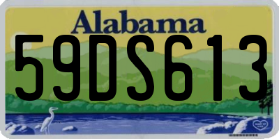 AL license plate 59DS613