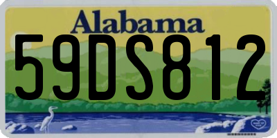 AL license plate 59DS812