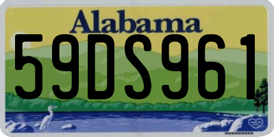 AL license plate 59DS961