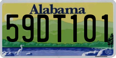 AL license plate 59DT101
