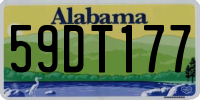 AL license plate 59DT177