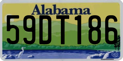 AL license plate 59DT186