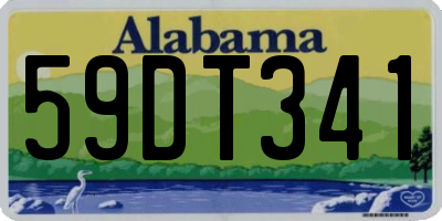 AL license plate 59DT341