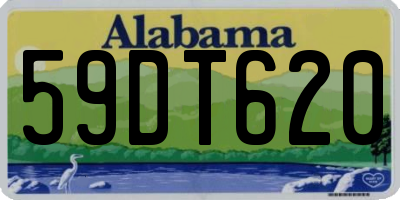 AL license plate 59DT620