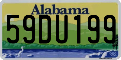 AL license plate 59DU199