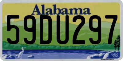 AL license plate 59DU297