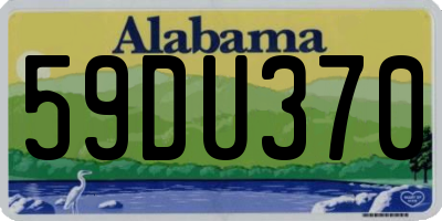 AL license plate 59DU370