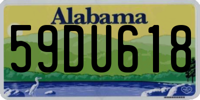 AL license plate 59DU618