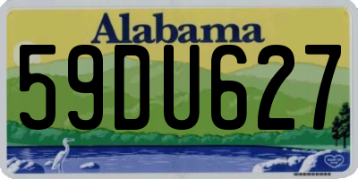 AL license plate 59DU627