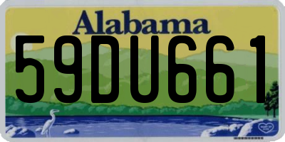AL license plate 59DU661