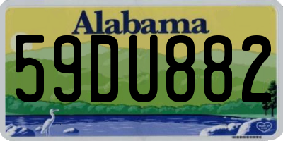 AL license plate 59DU882