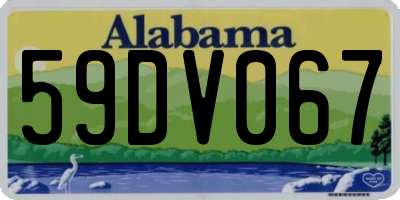 AL license plate 59DV067