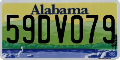 AL license plate 59DV079