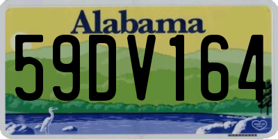 AL license plate 59DV164