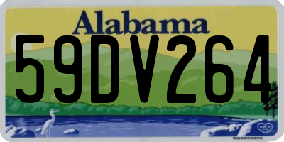 AL license plate 59DV264