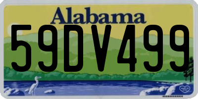 AL license plate 59DV499