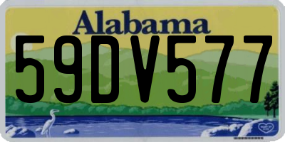 AL license plate 59DV577