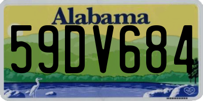 AL license plate 59DV684