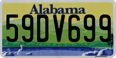 AL license plate 59DV699