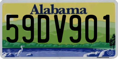 AL license plate 59DV901