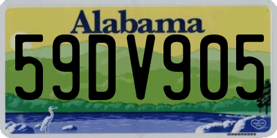 AL license plate 59DV905